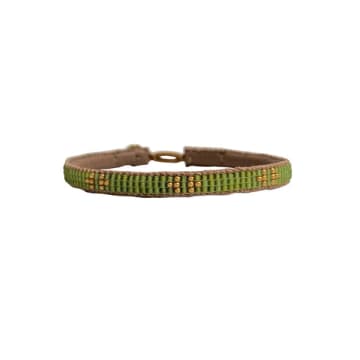 Shop Ibu Jewels Ben Lime Bracelet In Green