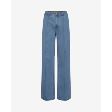 Shop Sofie Schnoor Kari Wide Leg Jeans-light Denim Blue-snos430