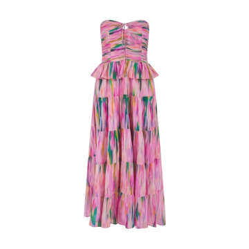 Shop Pranella Rocky Dress In Blur Bloom