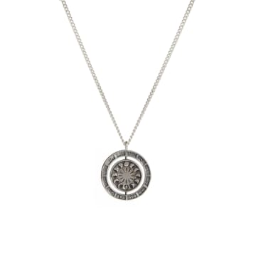 Shop Rachel Entwistle Mini Alchemist's Spinning Pendant Silver In Metallic
