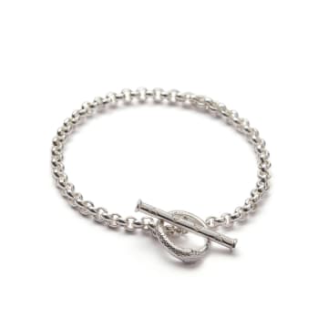 Shop Rachel Entwistle Ouroboros Chain Bracelet Silver In Metallic