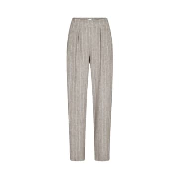 Shop Levete Room Grey Guddi Pinstripe Trousers