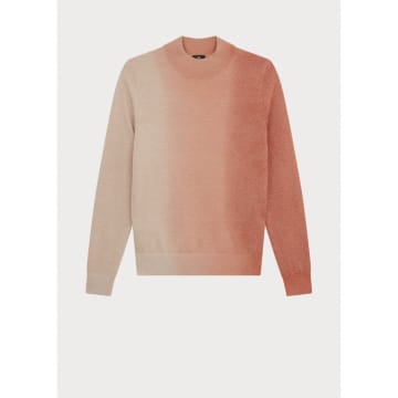 Shop Paul Smith High Neck Ombre Jumper Col: 15 Pink/white Ombre, Size: S