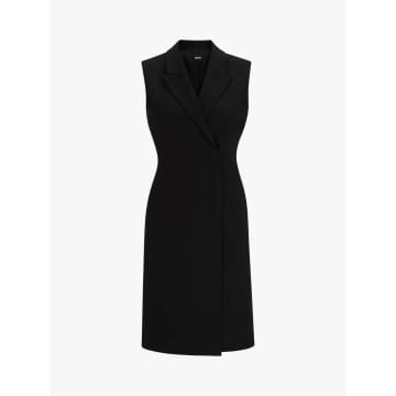 Shop Hugo Boss Boss Dekava Sleeveless Blazer Dress Size: 12, Col: Black