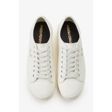 Shop Fred Perry B4365 Huges Low Sneakers Light Ecru