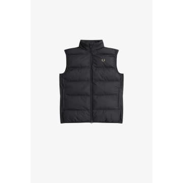 Shop Fred Perry Insulated Gilet Anchor Grey