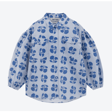 The Tiny Big Sister Roses Shirt In Blue