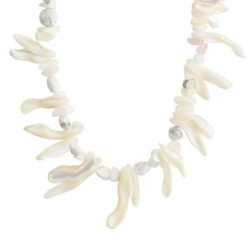 Shop Pilgrim Light Necklace In White