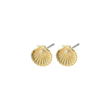 Shop Pilgrim Opal Earrings In Gold