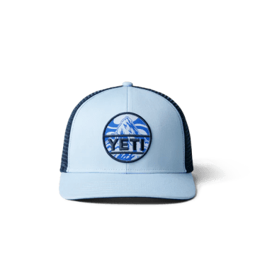 Shop Yeti Mountain Badge Hat In Blue