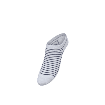 Shop Becksondergaard Stripe Glitter Sneakie Socks White