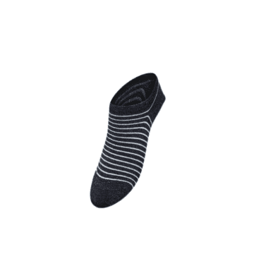 Shop Becksondergaard Stripe Glitter Sneakie Socks Navy Blazer In Blue
