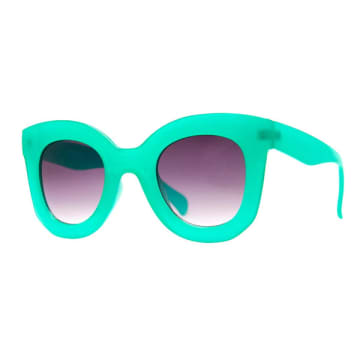 Shop Aj Morgan Rave On Turquoise Sunglasses In Blue