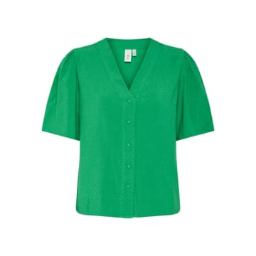 Y.a.s. | Genea 2/4 Shirt In Green