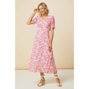 Shop Aspiga Sally Anne Tea Dress Pink/white