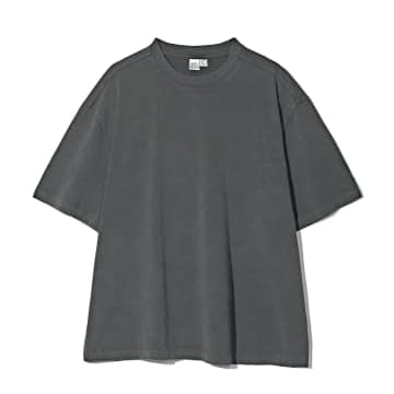 Partimento Vintage Washed Tee In Charcoal In Blue