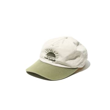 Shop Partimento Vintage Washed Sunlight Ball Cap In Ivory Green