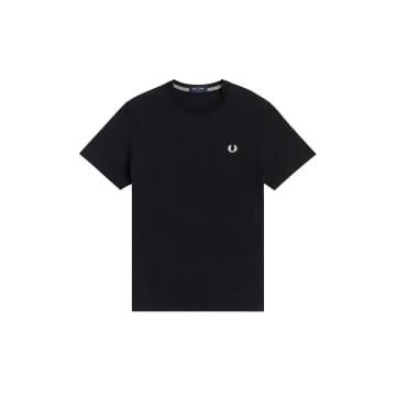 Shop Fred Perry Crew Neck T-shirt Black