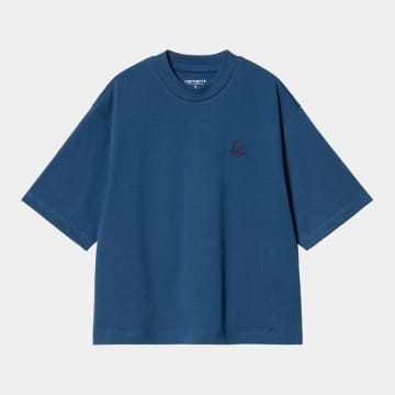 Shop Carhartt T-shirt Teagan Elder In Blue