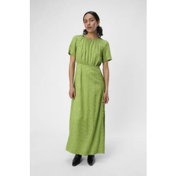 Object Osani Peridot Long Dress In Green