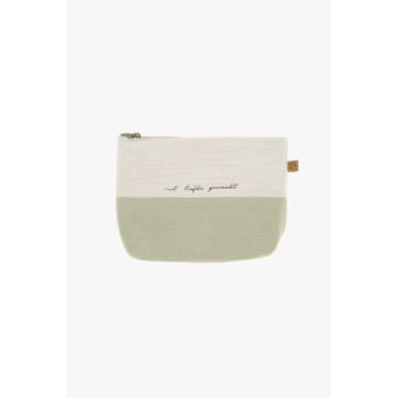 Shop Zusss Lunch Bag With Love Made Saliegroon/zand