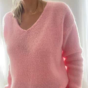 Shop Le Bruit Qui Court Candy Pink Sweater