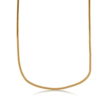 Shop Edit & Oak Slinky Delicate Collar Necklace In Metallic