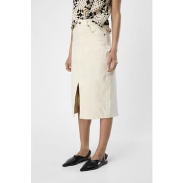 Shop Object Ellen Sandshell Twill Midi Skirt