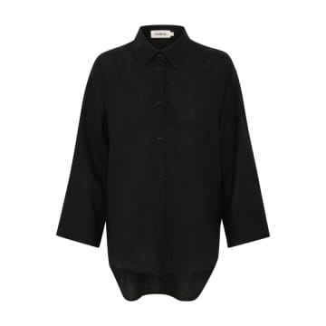 Shop Soaked In Luxury Black Vinda Shirt
