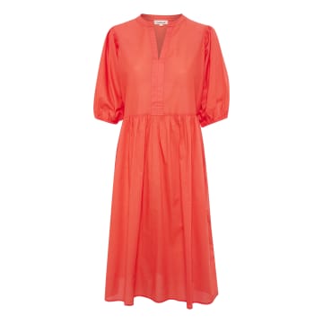 Shop Soaked In Luxury Hot Coral Josie Dress In Pink