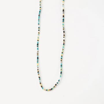 Shop Pineapple Island Blue Alila Dainty Beaded Choker Necklace
