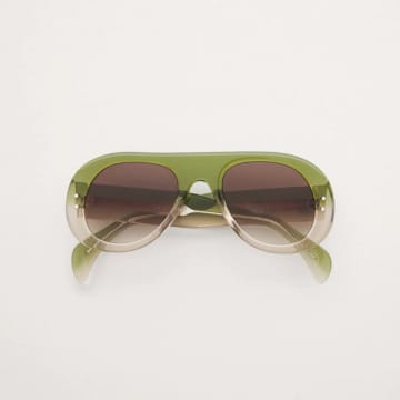 Shop Cubitts X Ymc Tomba Sunglasses In Green