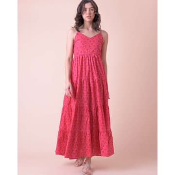 Shop Handprint Dream Apparel Vanilla Strap Dress Kajri Pink
