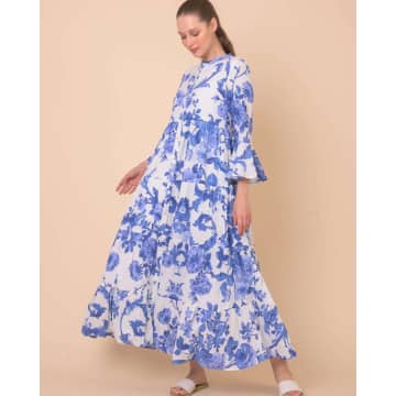 Shop Handprint Dream Apparel Cadilac Dress Peony Blue