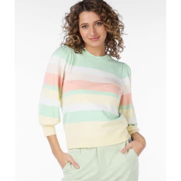 Shop Esqualo Sweater Stripes Pistache