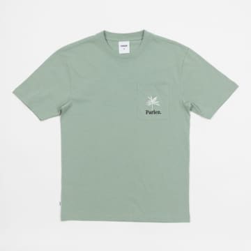 Shop Parlez Areca Pocket T-shirt In Light Green