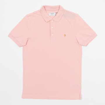 Shop Farah Blanes Short Sleeve Polo Shirt In Pink