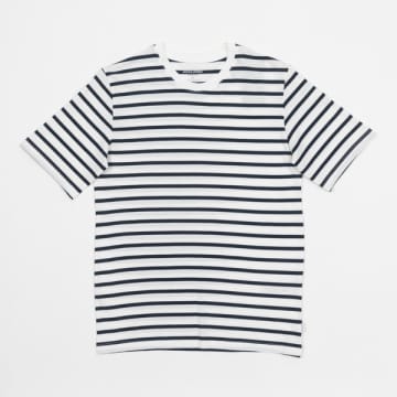 Shop Jack & Jones Basic Striped T-shirt In White