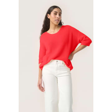 Shop Soaked In Luxury Sltuesday Spring Jumper | Hot Coral In Pink