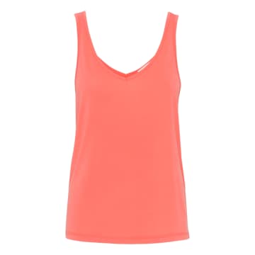 Shop Soaked In Luxury Slcolumbine Tank Top | Hot Coral In Pink