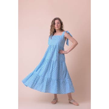 Shop Handprint Dream Apparel Capri Dress Habibi Blue