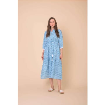 Shop Handprint Dream Apparel Tuscany Habibi Blue Dress
