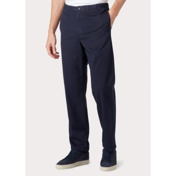 Shop Paul Smith Drawstring Relaxed Fit Trousers Col: 49 Navy, Size: L In Blue