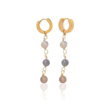 Shop A Weathered Penny Leia Hoops In Gold