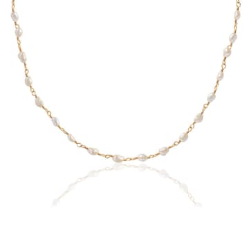 Shop A Weathered Penny Tiny Pearl Necklace