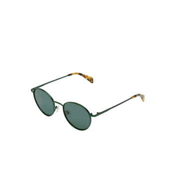 Shop Komono Satin Green James Cavee Sunglasses