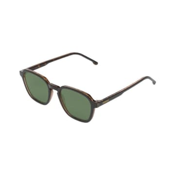 Shop Komono Matty Black Tortoise Forest Sunglasses