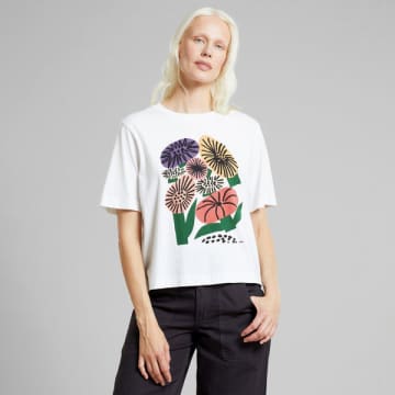 Dedicated Memphis Flowers T-shirt In White
