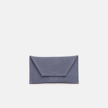 Shop Ann Kurz Lavander Blue Suede Leather Wallet