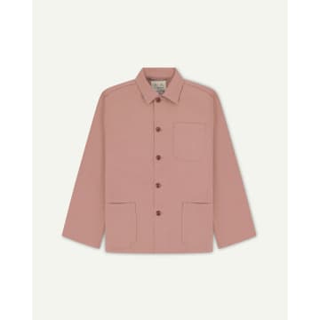 Shop Uskees Dusty Pink Buttoned Jacket